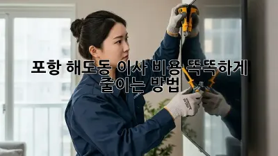 포항 해도동 이사, 비용 똑똑하게 줄이는 방법!